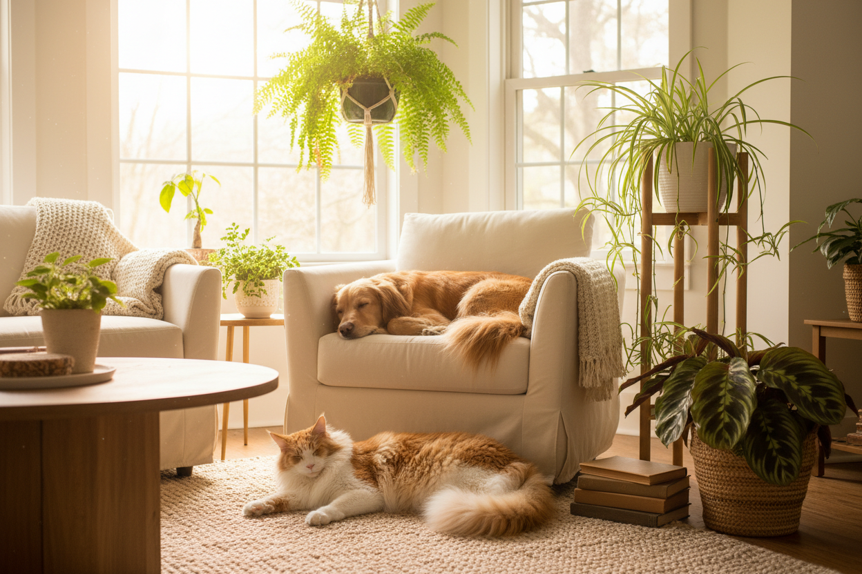 Pet-Friendly Plants Guide: Safe & Beautiful Houseplants for Homes with Cats & Dogs